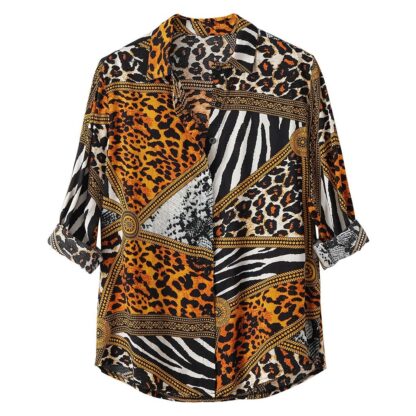 shirt camisa masculina men shirt men camisas hombre chemise homme streetwear camisa social masculin Print Long Sleeve рубашка Z4 - Image 2