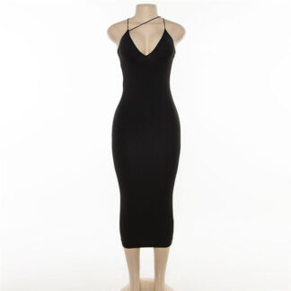 Neon New Sexy Lady Night Club Dress Midi Summer Women Elegant Party Fluorescent Backless Spaghetti Strap Bodycon Dress PR272G